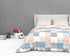 The White Moss Soft Cotton Ida Double Bedsheet With 2 Pillow Covers